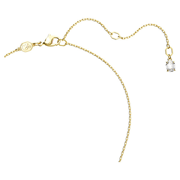 Elegante collana placcata in oro con cristalli Matrix 5677141