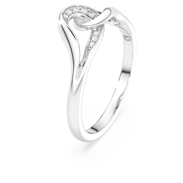 Inel elegant din argint cu zirconii Classica 5745566