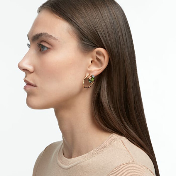 Stravaganti orecchini placcati in oro con cristalli Numina 5613541