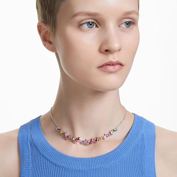 Wunderschöne Halskette mit Kristallen Gema 5658398