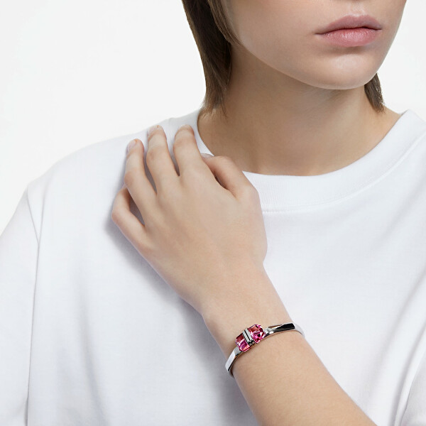 Schönes festes Armband mit rosa Kristallen Lucent 5633628
