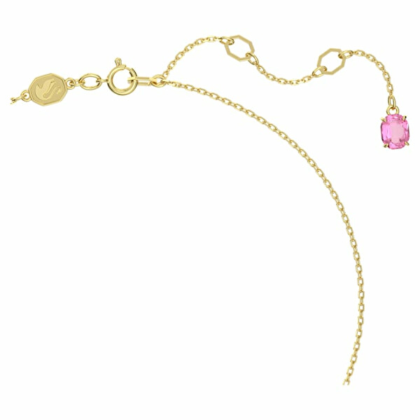 Schöne vergoldete Halskette mit Kristallen Florere 5657875
