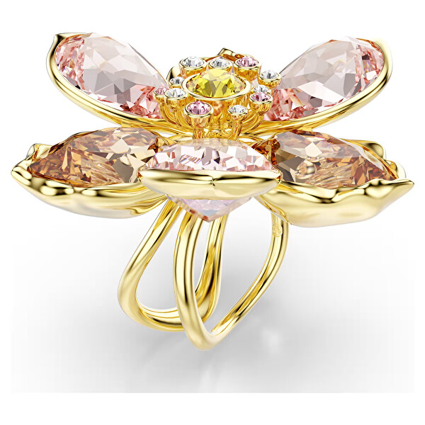 Květinový prsten se Swarovski krystaly Idyllia 5732382