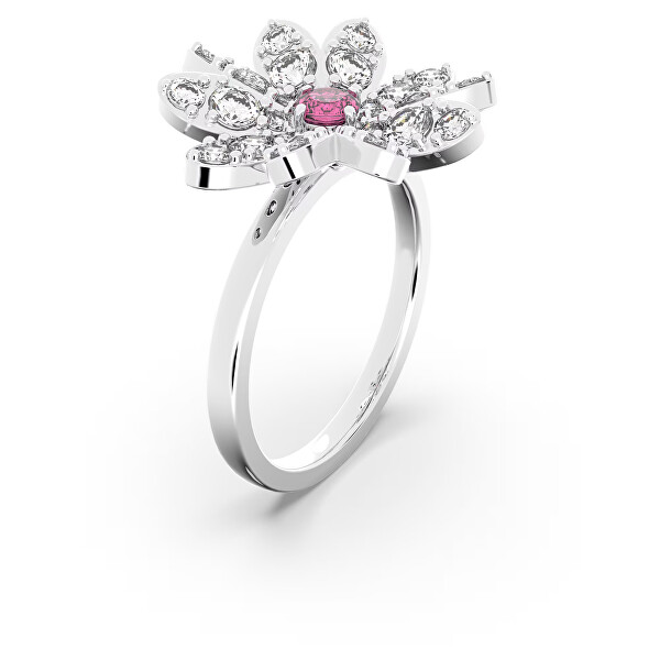 Anello floreale con zirconi  Eternal Flower 5642893