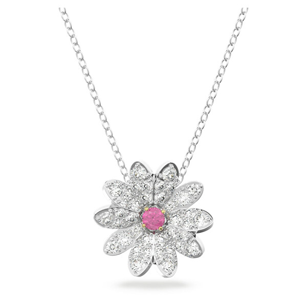 Letní květinový náhrdelník s krystaly Eternal Flower 5642868