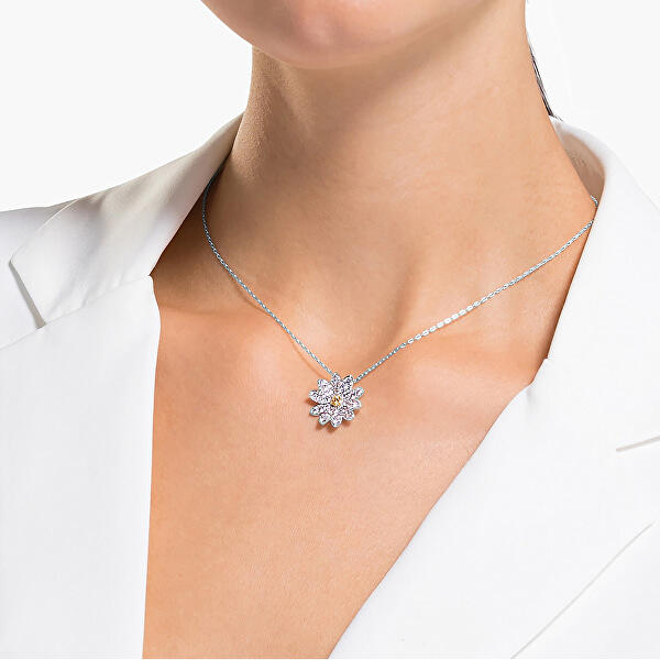 Letné kvetinový náhrdelník s kryštálmi Swarovski Eternal Flower 5512662