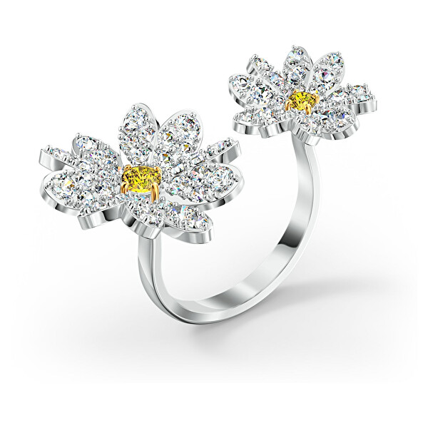 Letní květinový prsten s krystaly Swarovski Eternal Flower 5534948