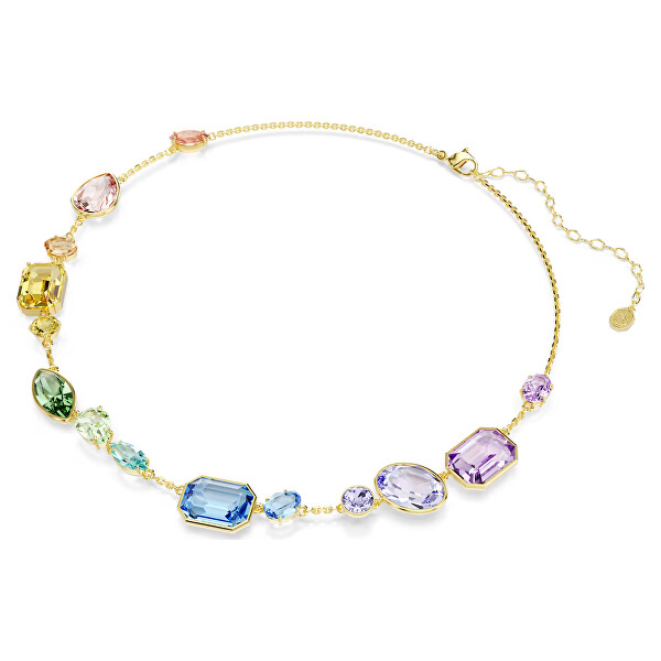 Colier jucăuș cu cristale Swarovski colorate Gema 5741584