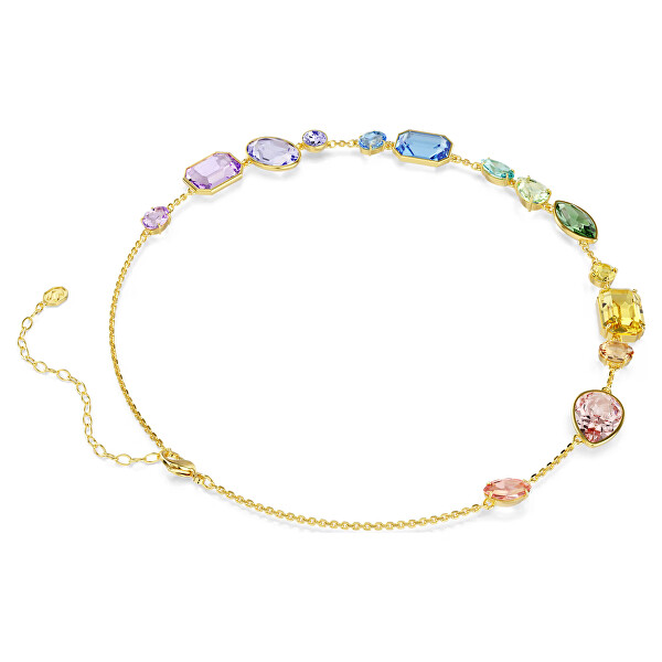 Colier jucăuș cu cristale Swarovski colorate Gema 5741584