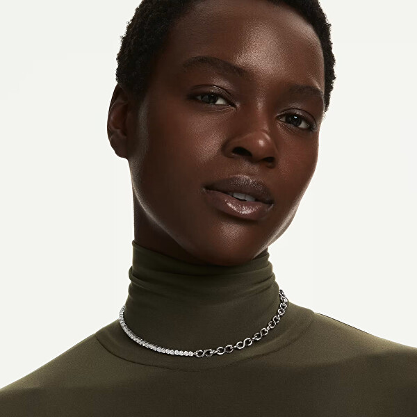 Unisex náhrdelník s čirými zirkony Matrix Tennis 5747732