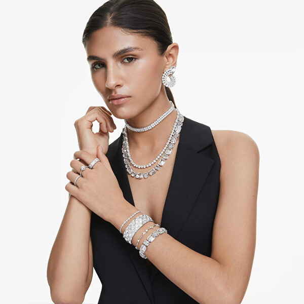 Luxusní náhrdelník s čirými Swarovski krystaly Millenia 5705757