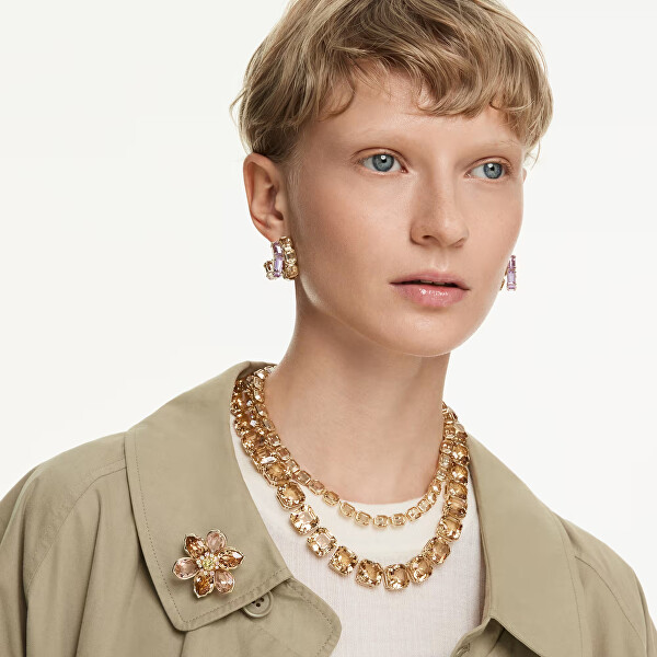 Luxusní náhrdelník se žlutými krystaly Millenia 5718674