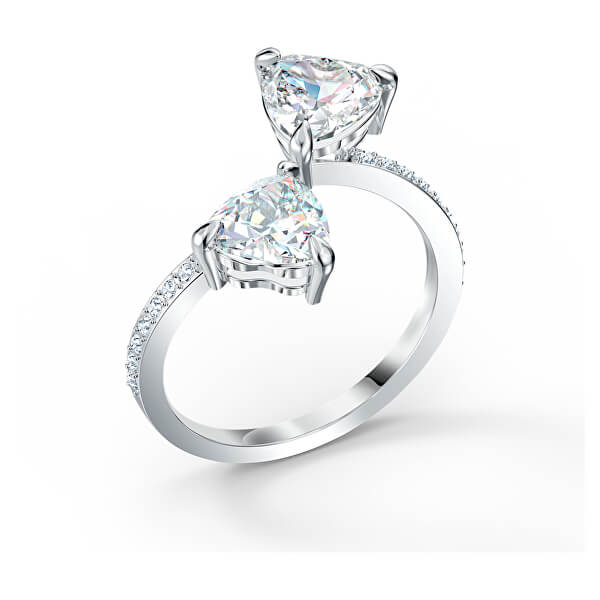 Luxusný otvorený prsteň s kryštálmi Swarovski Attract Soul 5535191