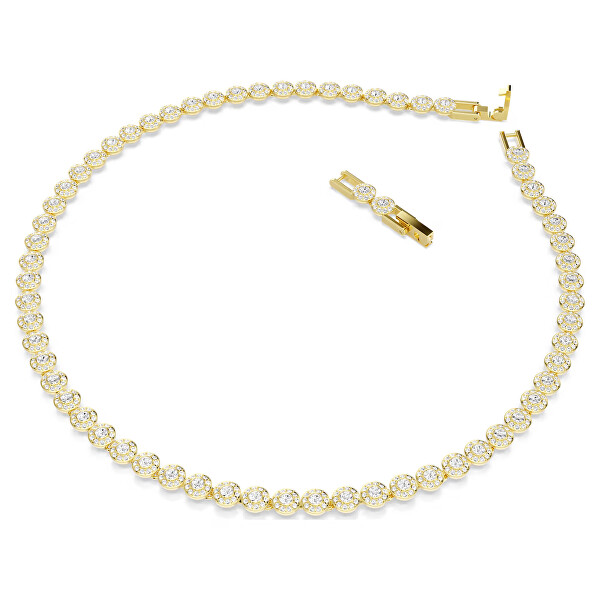 Luxusní pozlacený náhrdelník s krystaly Una Angelic 5751560