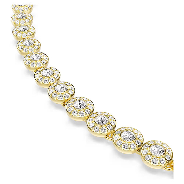Luxusní pozlacený náhrdelník s krystaly Una Angelic 5751560