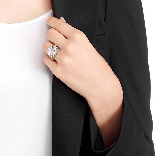 Lussuoso anello con scintillanti cristalli Balthus 5095316