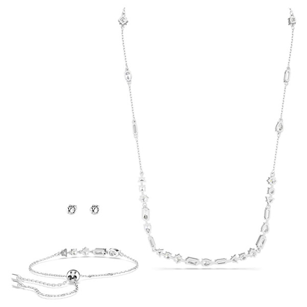 Set lussuoso di gioielli con cristalli Mesmera 5665877 (orecchini, bracciale, collana)