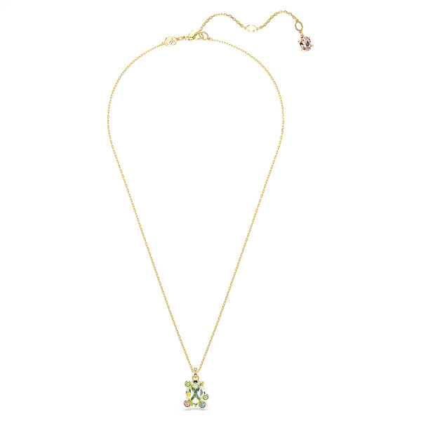 Moderní pozlacený náhrdelník se Swarovski krystaly Gema 5705816