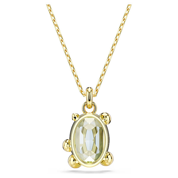 Moderní pozlacený náhrdelník se Swarovski krystaly Gema 5705816