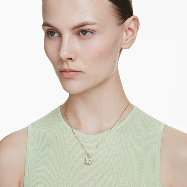 Moderní pozlacený náhrdelník se Swarovski krystaly Gema 5705816