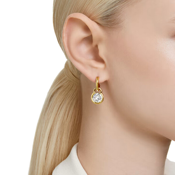 Modische vergoldete Ohrringe mit Anhängern 2in1 Dextera 5666023