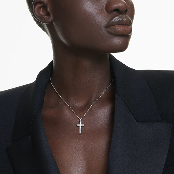 Nadčasový náhrdelník Kříž s krystaly Insigne 5675577