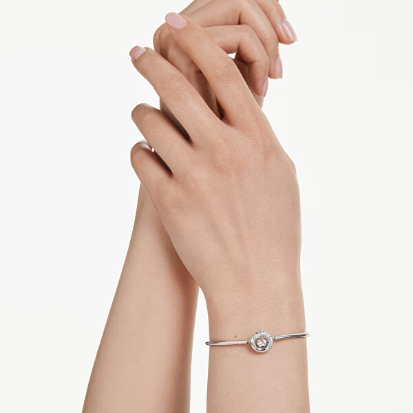 Nadčasový pevný náramek s křišťály Dextera 5733399