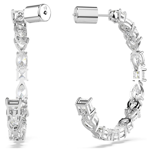 Luxuriöse runde Ohrringe mit Kristallen Mesmera 5672834