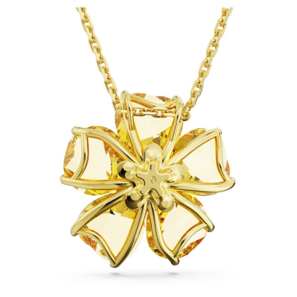 Nepřehlédnutelný pozlacený náhrdelník s krystaly Florere 5650570