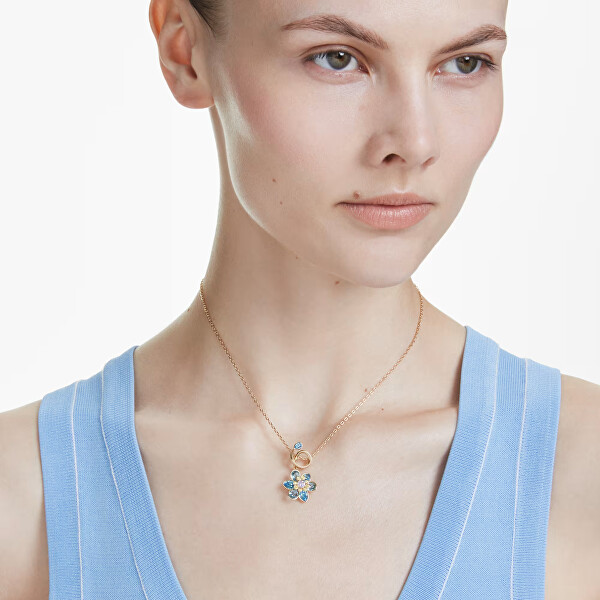 Něžný náhrdelník Květina s krystaly Swarovski Idyllia 5709029