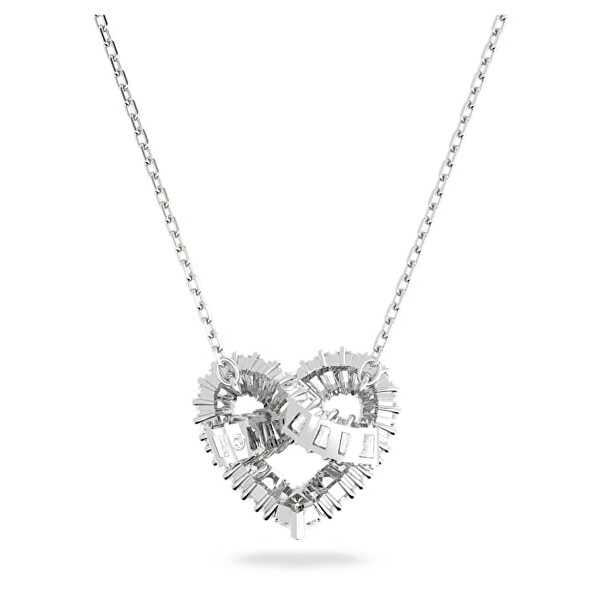 Romantische Halskette Herz mit Kristallen Matrix 5647924