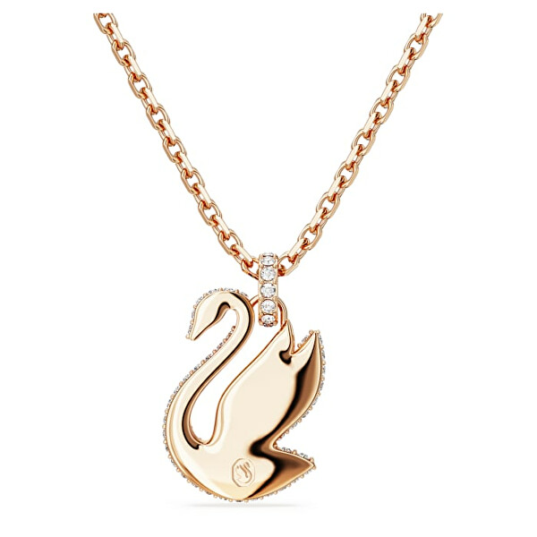 Nežný pozlátený náhrdelník s Labutou Iconic Swan 5647552