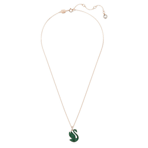 Něžný bronzový náhrdelník s Labutí Iconic Swan 5650067