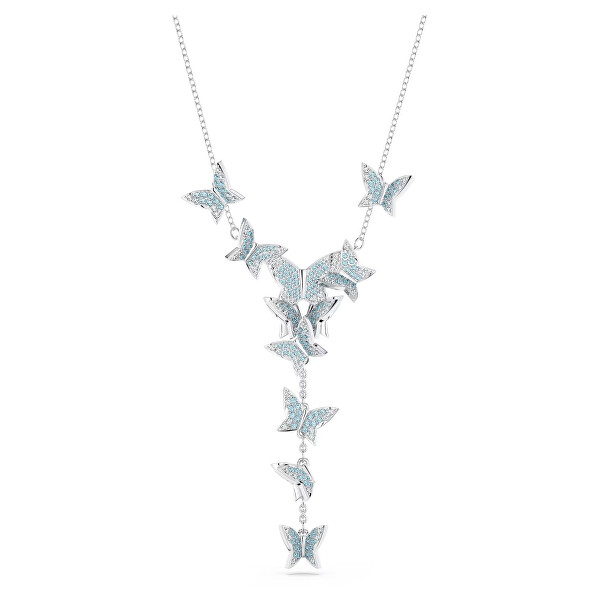 Incantevole collana con farfalle e cristalli Y Lilia 5662179