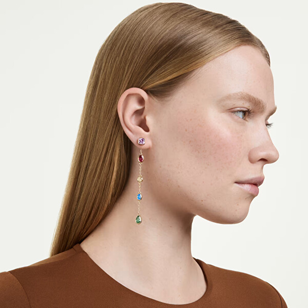 Pozlacené náušnice s Swarovski Zirconia 2v1 Imber 5753289