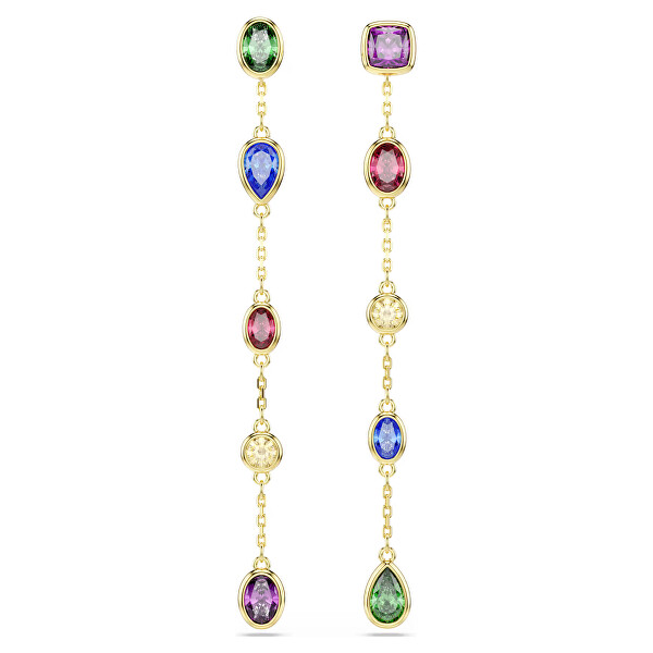 Pozlacené náušnice s Swarovski Zirconia 2v1 Imber 5753289