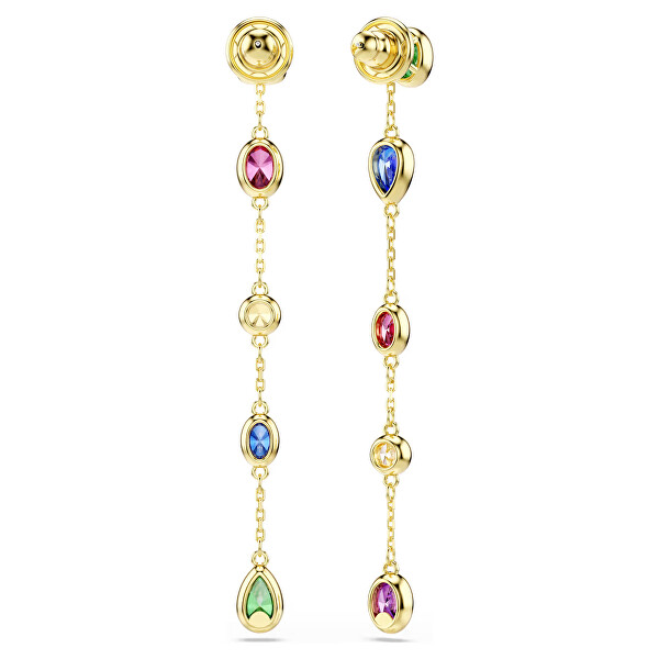 Pozlacené náušnice s Swarovski Zirconia 2v1 Imber 5753289