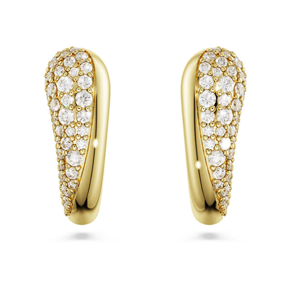 Pozlacené náušnice se Swarovski Zirconia Classica 5745020