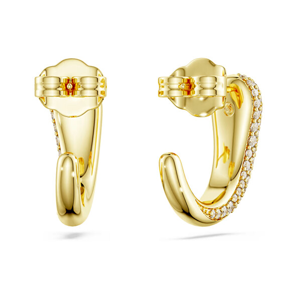 Pozlacené náušnice se Swarovski Zirconia Classica 5745020
