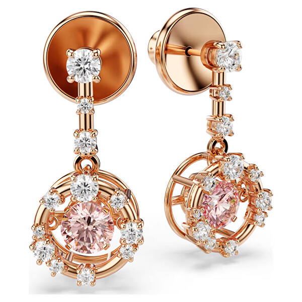 Pozlátené visiace náušnice so Swarovski zirkónmi Constella 5744239