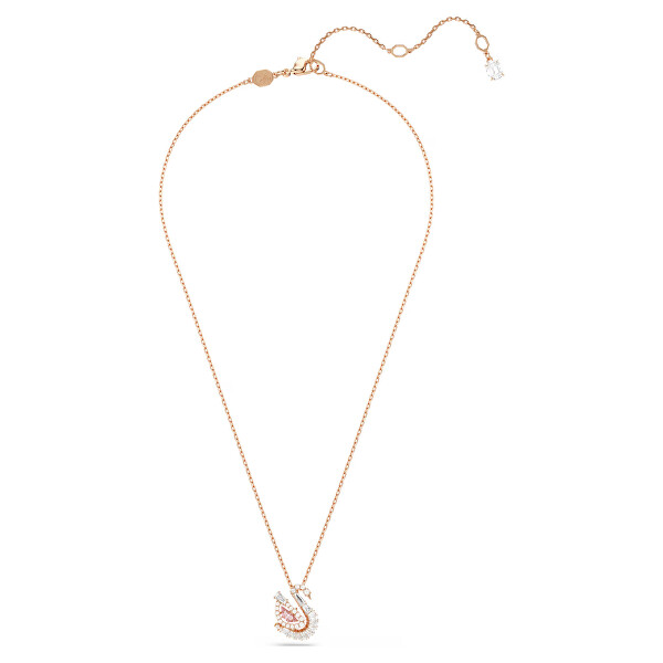 Pozlacený náhrdelník Labuť se Swarovski zirkony Swan 5732414