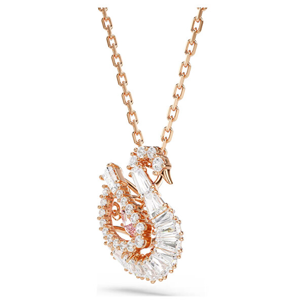 Pozlacený náhrdelník Labuť se Swarovski zirkony Swan 5732414