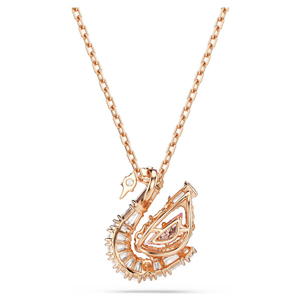 Pozlacený náhrdelník Labuť se Swarovski zirkony Swan 5732414