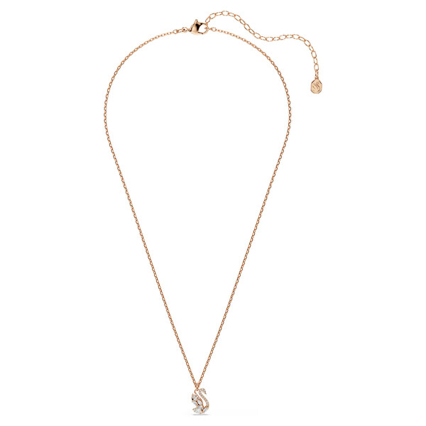 Pozlacený náhrdelník se Swarovski zirkony Swan 5738203