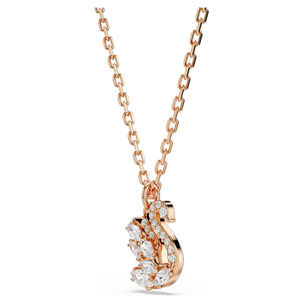 Pozlacený náhrdelník se Swarovski zirkony Swan 5738203
