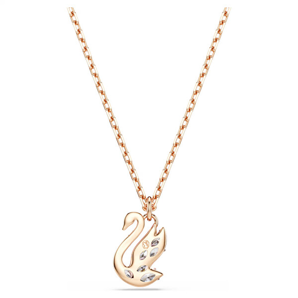 Pozlacený náhrdelník se Swarovski zirkony Swan 5738203