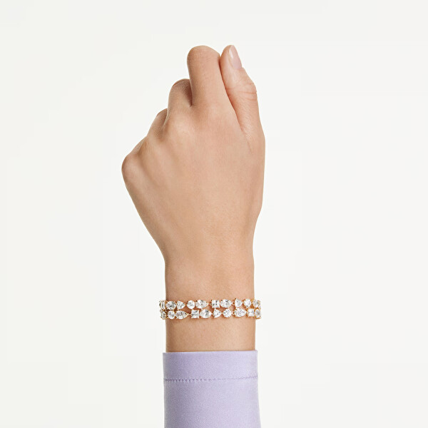 Pozlacený náramek se Swarovski zirkony Mesmera 5743827