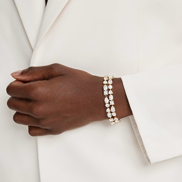 Pozlacený náramek se Swarovski zirkony Mesmera 5743827