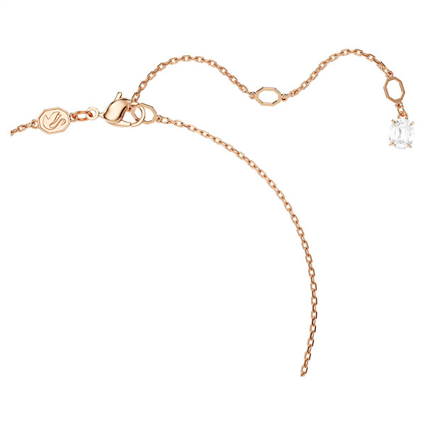 Půvabná sada pozlacených šperků s krystaly Mesmera 5734246 (náušnice, náhrdelník)