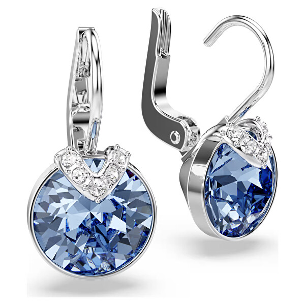 Půvabné náušnice s modrými Swarovski krystaly Bella 5734234